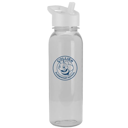 Collier 24oz Garyline Water Bottle w/ Flip-Straw Lid